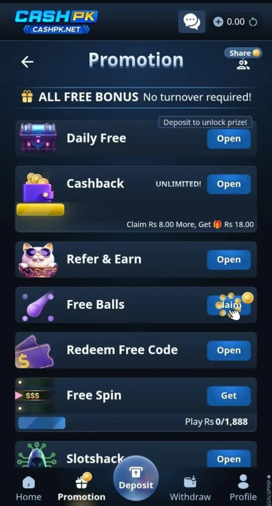 CASHPK Game