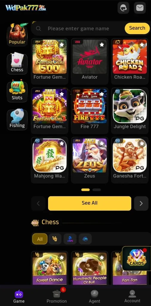WdPak777 Game