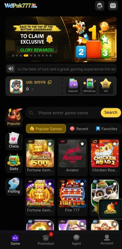 WdPak777 Game